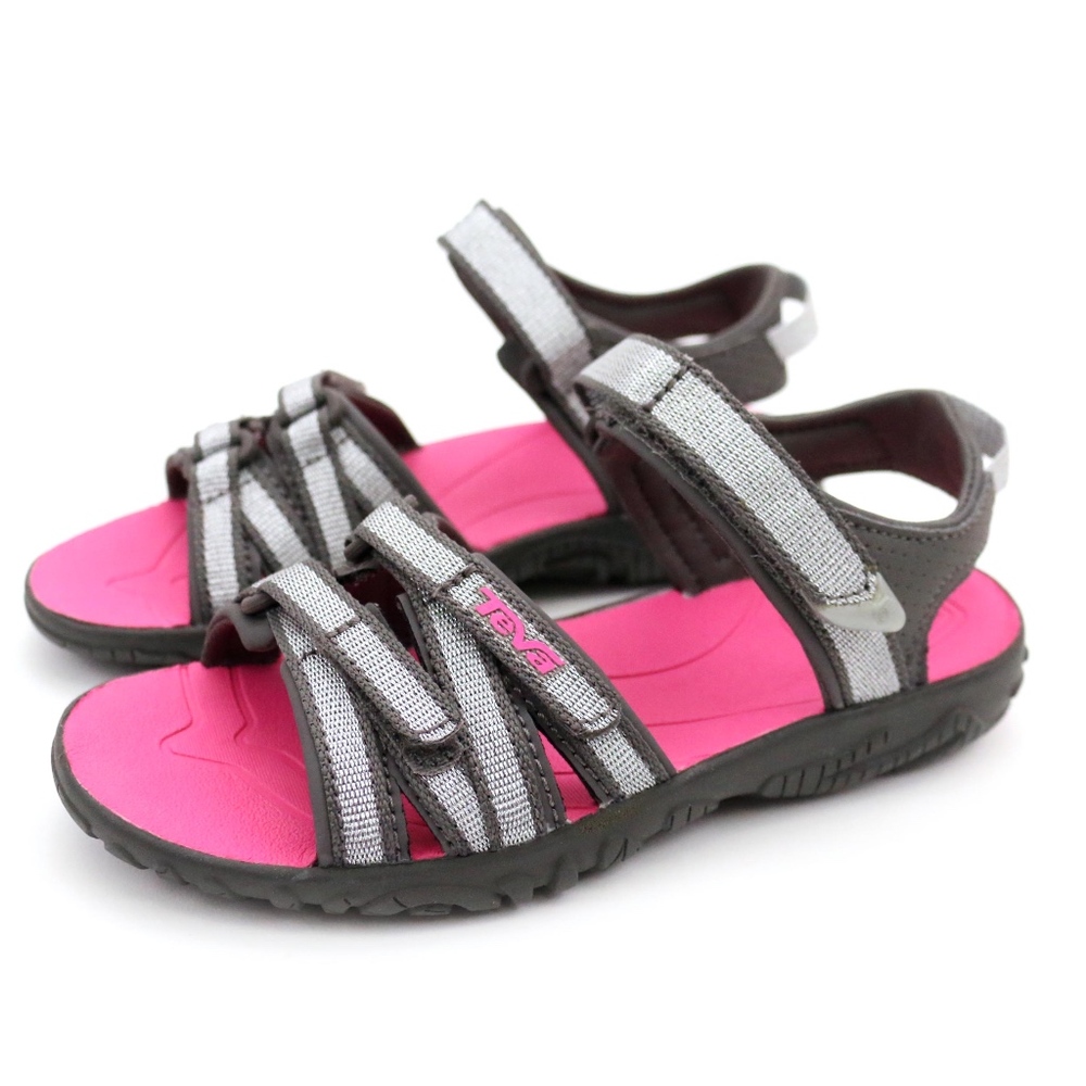 Teva Youth Tirra Metallic Silver Pink Sandal 💕